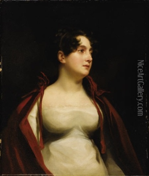 Portrait Of Mrs. William Mackenzie (+ Portrait Of Mr. William Mackenzie; Pair) Oil Painting - Sir Henry Raeburn