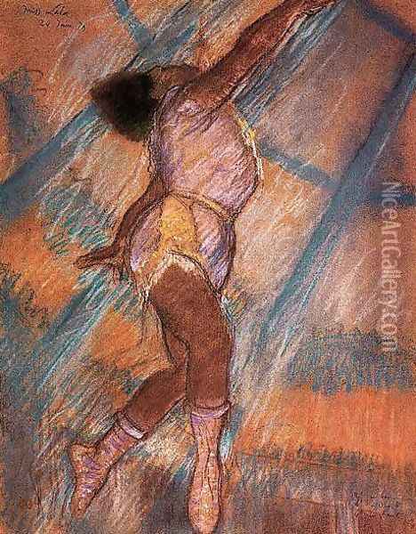 Study for 'La La at the Cirque Fernando' Oil Painting - Edgar Degas