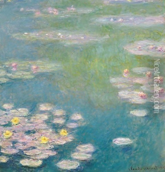 Nympheas 5 Oil Painting - Claude Oscar Monet