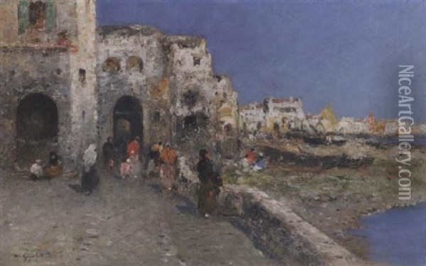 Venetians Kaj Oil Painting - Wilhelm von Gegerfelt