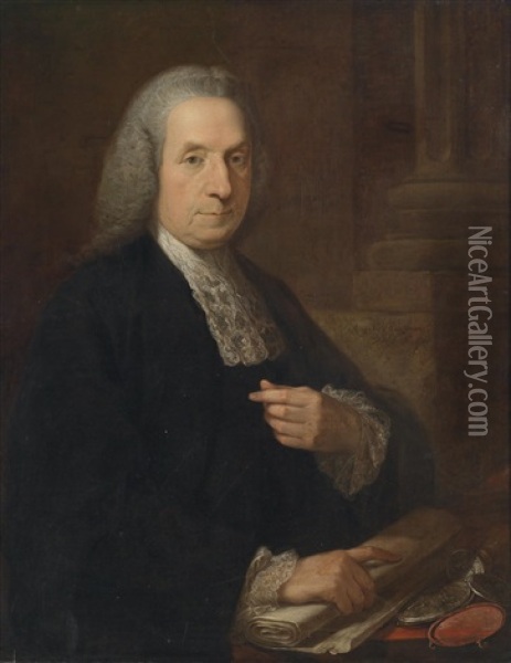 Bildnis Des Irischen Juristen Und Politikers Philip Tisdall Sl (1703-1777) Oil Painting - Angelika Kauffmann