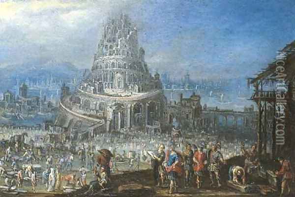 The Tower of Babel Oil Painting - Flemish School