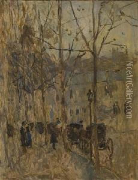 Un Jour Gris A Paris Oil Painting - Frank Edwin Scott