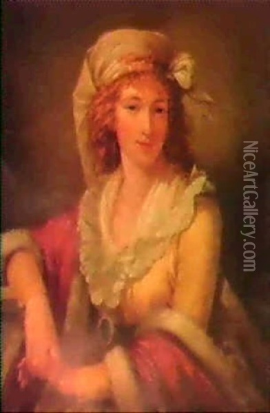 Portrait Of Anna Maria Ferri, The Artist's First Wife Oil Painting - Robert Fagan