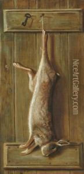 Hanging Rabbit Oil Painting - Richard Goodwin
