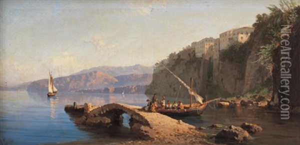 Piccolo Golfo Oil Painting - Alessandro la Volpe