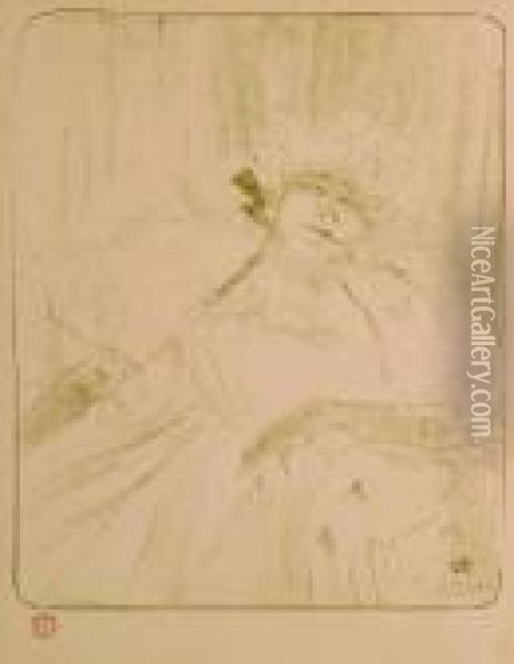 Yvette Guilbert, Chanson Ancienne Oil Painting - Henri De Toulouse-Lautrec