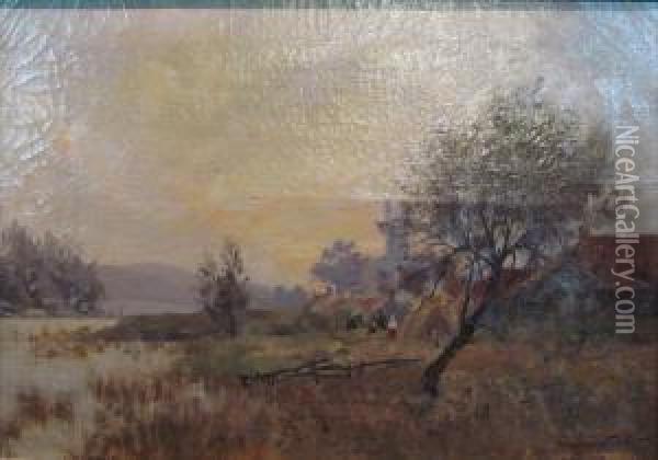 Kilconquhar Oil Painting - J.A. Henderson Tarbet