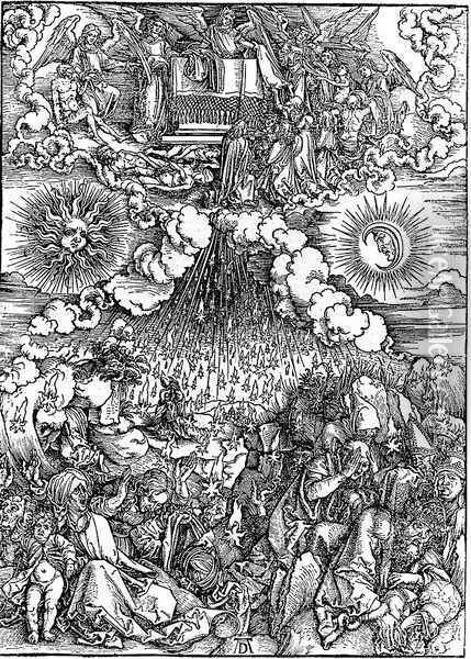 The Opening of the Fifth and Sixth Seals Oil Painting - Albrecht Durer