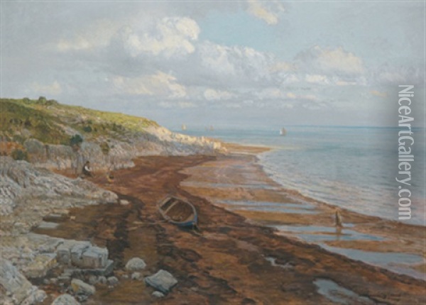 Strand Bei Duino - Sistiana Oil Painting - Thomas Leitner