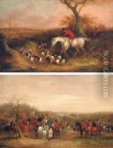 The Meet; And The Kill Oil Painting - William Joseph Shayer