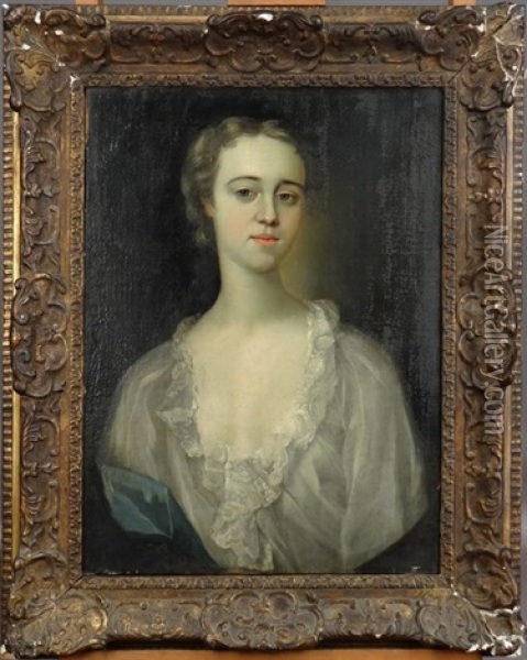 Portrait De La Duchesse De Knowling Oil Painting - William Owen