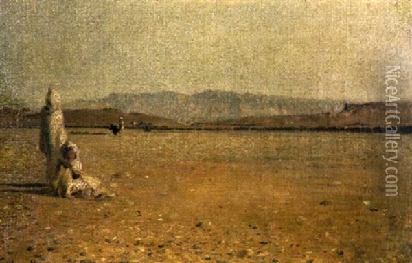 Monts Aures, Biskra Oil Painting - Gustave Achille Guillaumet