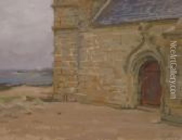 Kerk Aan De Kust Oil Painting - Edgard Farasyn