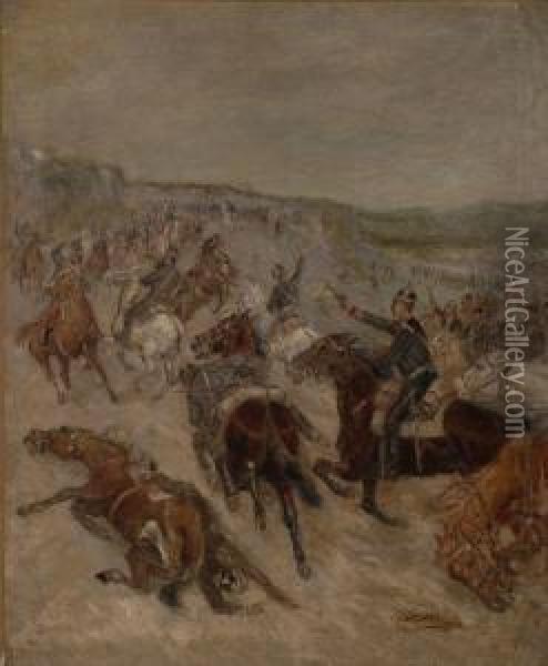 Cavalry Charge Oil Painting - Gean Smith