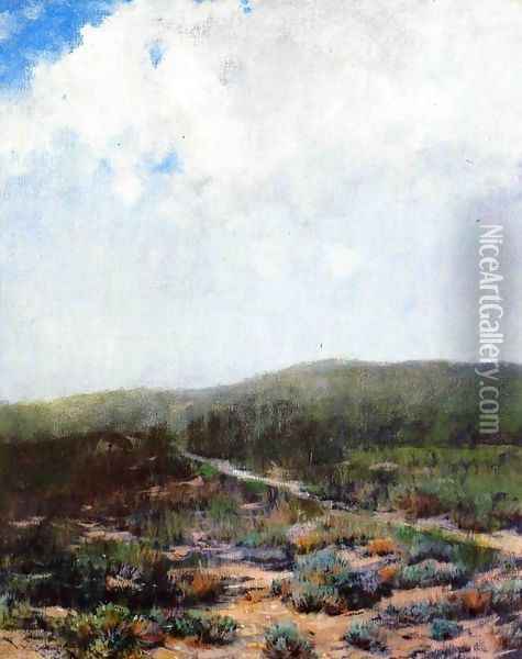 Dunes At Shinnecock Oil Painting - William Merritt Chase