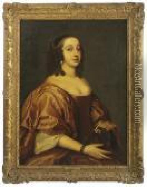 Portrait Of Lady Mary Montgomerie Oil Painting - John Hayls