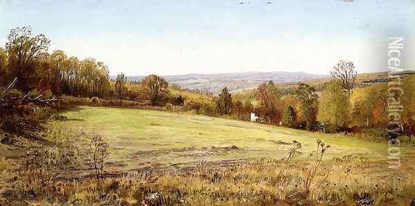 Chester County Landscape Oil Painting - William Trost Richards