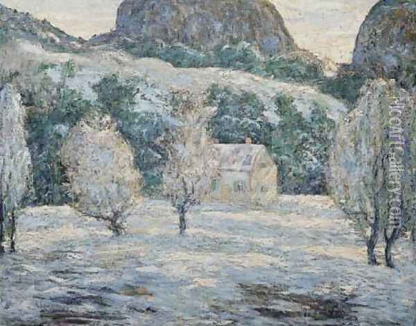 Winter Oil Painting - Ernest Lawson