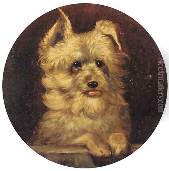 Grip, a terrier Oil Painting - John Frederick Jnr Herring