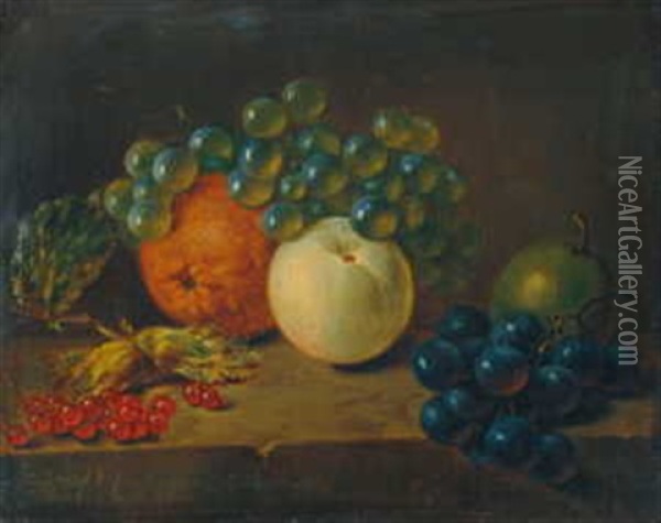 Fruchtestilleben Oil Painting - Georgius Jacobus Johannes van Os
