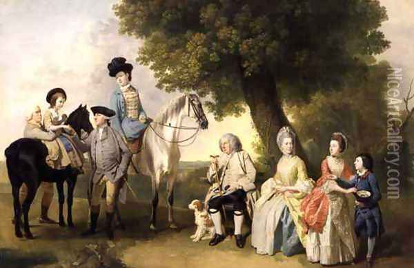 The Drummond Family, c.1769 Oil Painting - Johann Zoffany