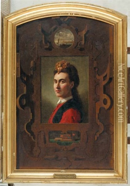 Mademoiselle Berthe De Lagatinerie Oil Painting - Andre (Count) de Mniszek