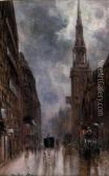 Cheapside Oil Painting - George Hyde Pownall