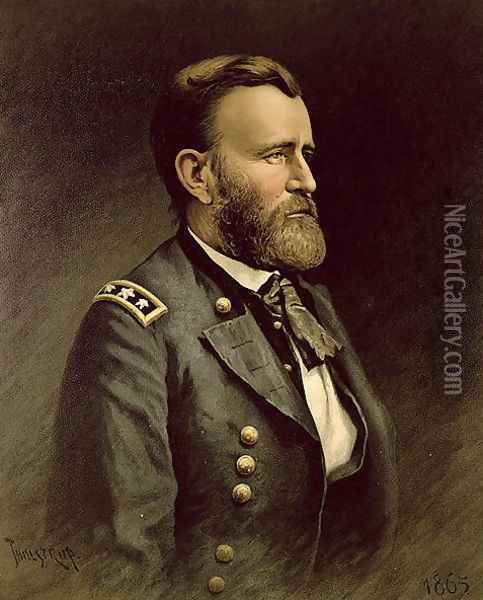 Portrait of Ulysses S. Grant, 1865 Oil Painting - Thalstrup