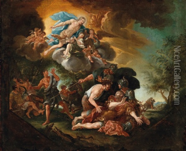 The Conversion Of Saul Oil Painting - Johann Heiss