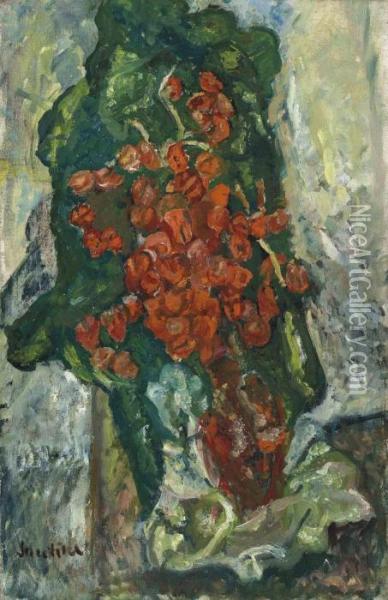 Bouquet De Fleurs Oil Painting - Chaim Soutine