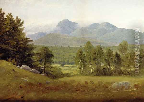 Sketch Of Mount Chocorua New Hampshire Oil Painting - Sanford Robinson Gifford