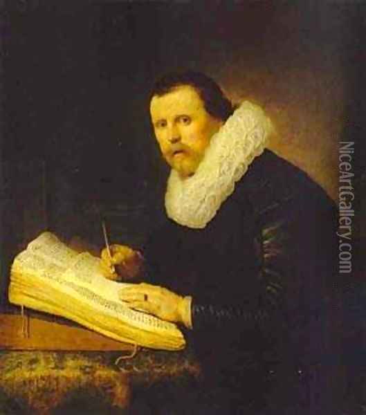 A Scholar 1631 Oil Painting - Harmenszoon van Rijn Rembrandt