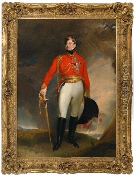 Portrait Of The Duke Of Gloucester Oil Painting - Sir William Beechey