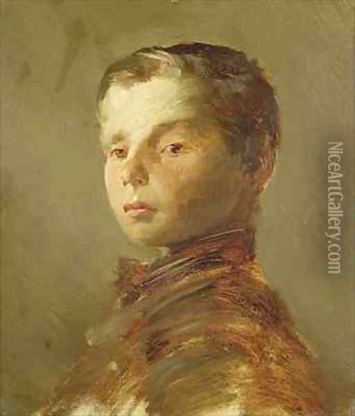Picture of a Boy Oil Painting - Wilhelm Busch