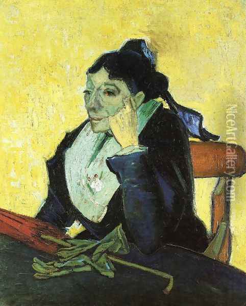 L'Arlesienne, Portrait of Madame Ginoux Oil Painting - Vincent Van Gogh