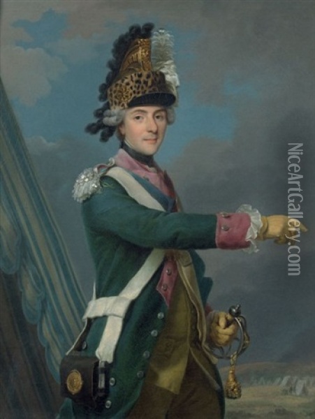 Portrait Du Grand Dauphin Louis De France Oil Painting - Alexander Roslin