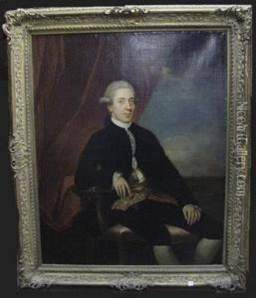 Portrait Of A Gentleman Oil Painting - Martin Ferdinand Quadal