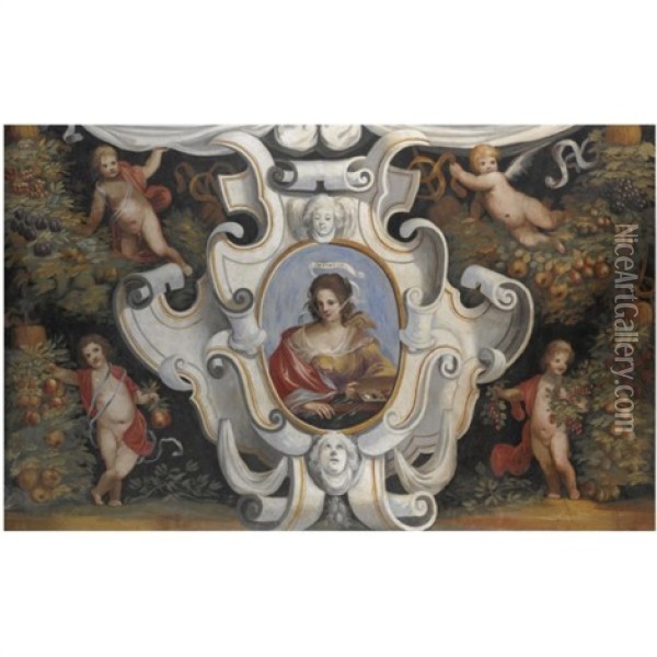 Allegoria Della Pittura Oil Painting - Agostino Ciampelli