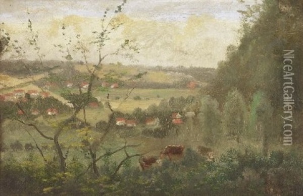 Weite Landschaft Oil Painting - Henry Lewis