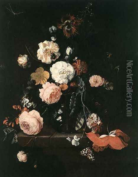 Flower Still-Life Oil Painting - Cornelis De Heem