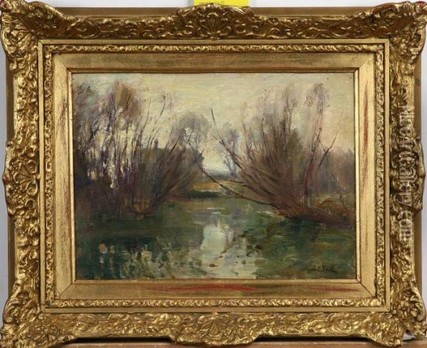 Tillskriven, Landskap , Signerad Herbert Snell Oil Painting - James Herbert Snell