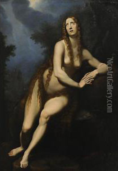 Maddalena Penitente Oil Painting - Cristofano Allori
