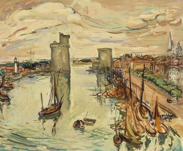Le Port De La Rochelle Oil Painting - Emile-Othon Friesz