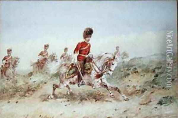 Royal Scots Greys Oil Painting - Orlando Norie