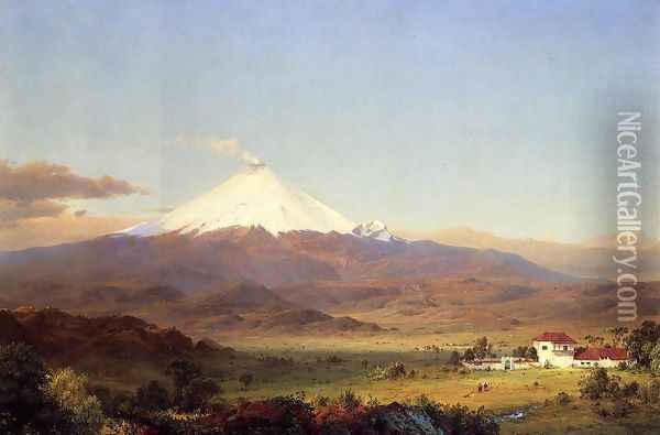 Cotopaxi Oil Painting - Frederic Edwin Church