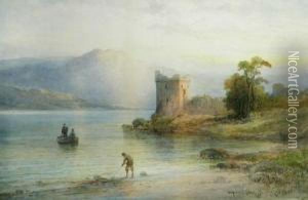 Urquhart Castle Oil Painting - Emil Axel Krause