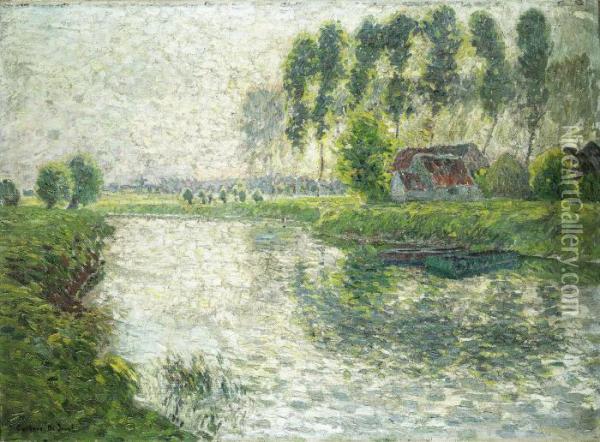 Summer At The Leie Oil Painting - Gustave De Smet
