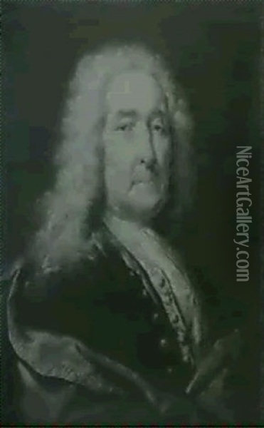 Portrait De Monsieur Bocque Oil Painting - Jacques Dumont Romain