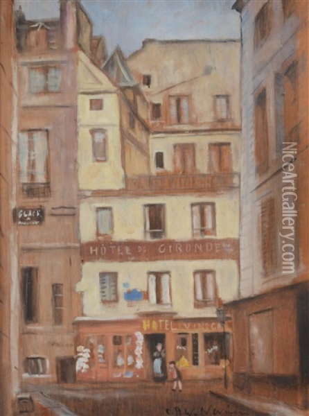 The Students' Hotel, Quartier Latin Oil Painting - Christopher Richard Wynne Nevinson